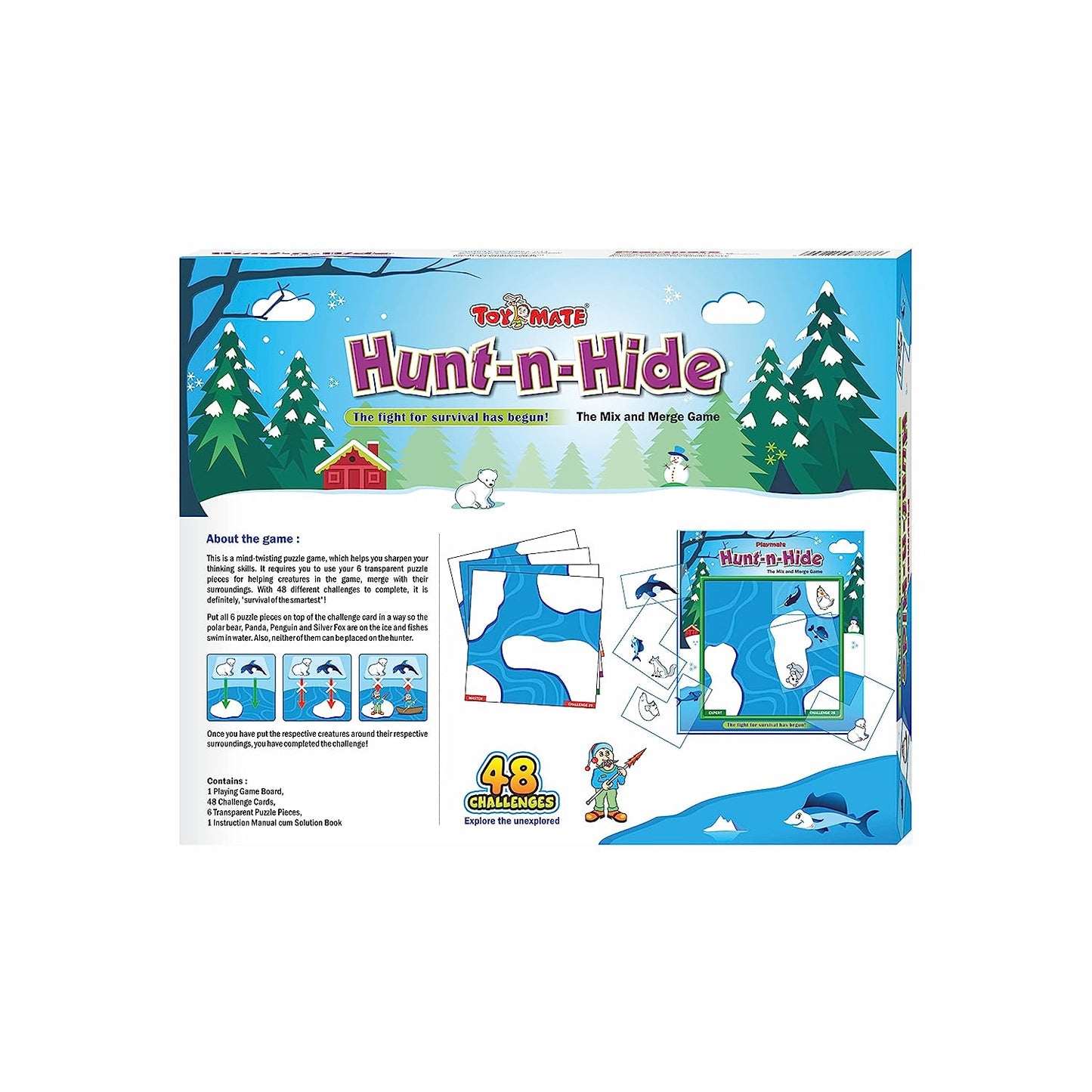 toymate Hunt N Hide- Mix & Merge (Ice & Water) Brain Puzzle Game for Kids Age 6 Years to Adult
