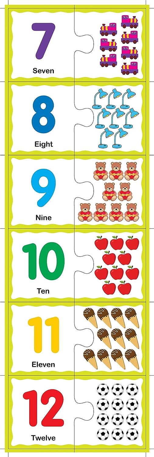 RATNA'S Educational Jigsaw Puzzle Range for Kids (Match The Number)