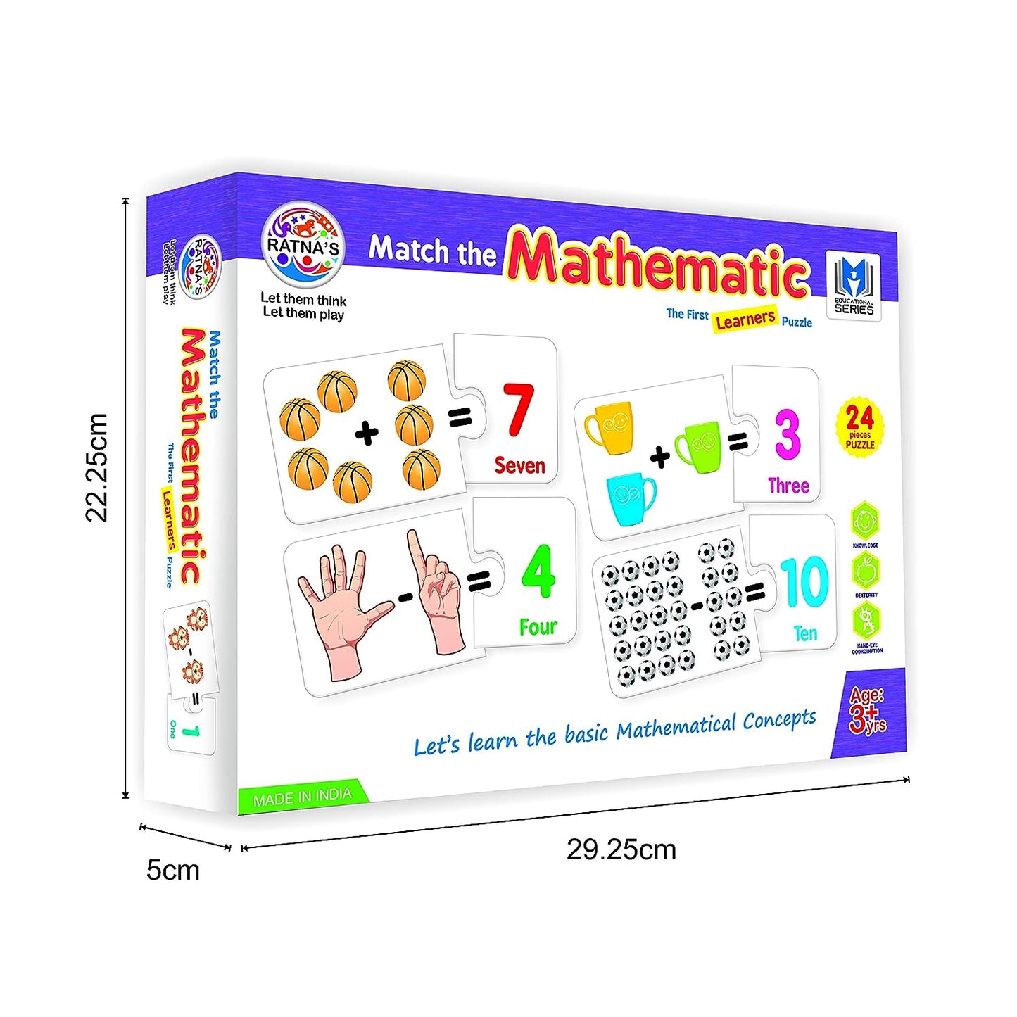 RATNA'S Educational Jigsaw Puzzle Range for Kids (Match The Mathematic)