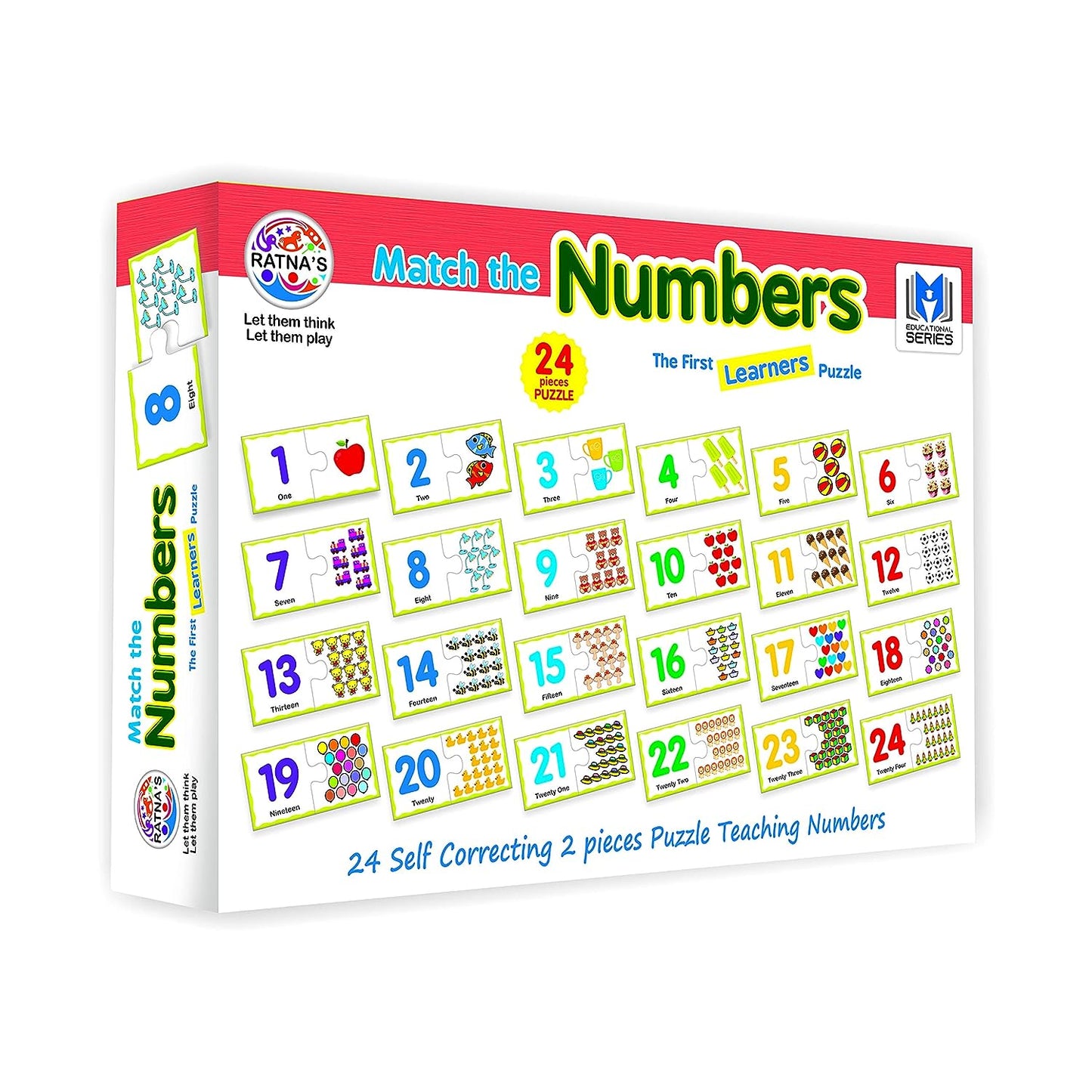 RATNA'S Educational Jigsaw Puzzle Range for Kids (Match The Number)