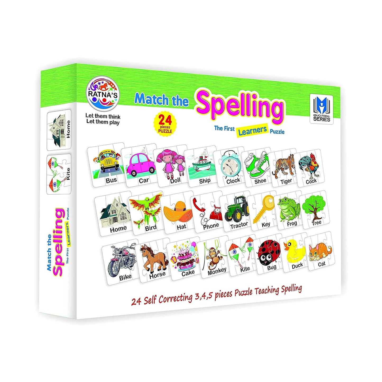 RATNA'S Educational Jigsaw Puzzle Range for Kids (Match The Spelling)