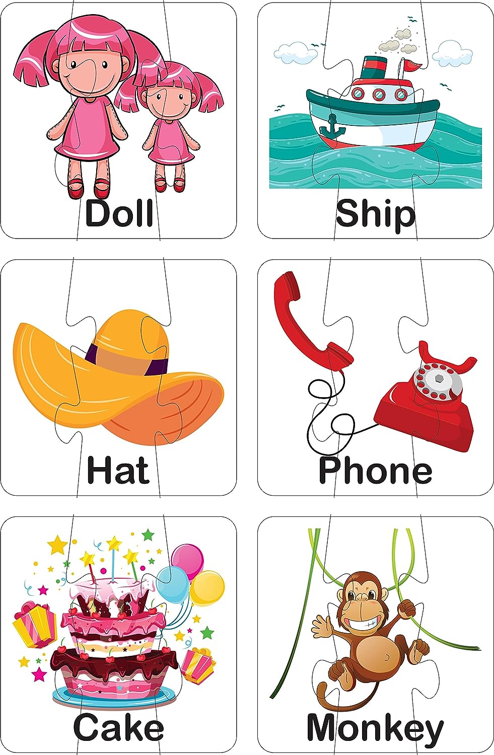 RATNA'S Educational Jigsaw Puzzle Range for Kids (Match The Spelling)