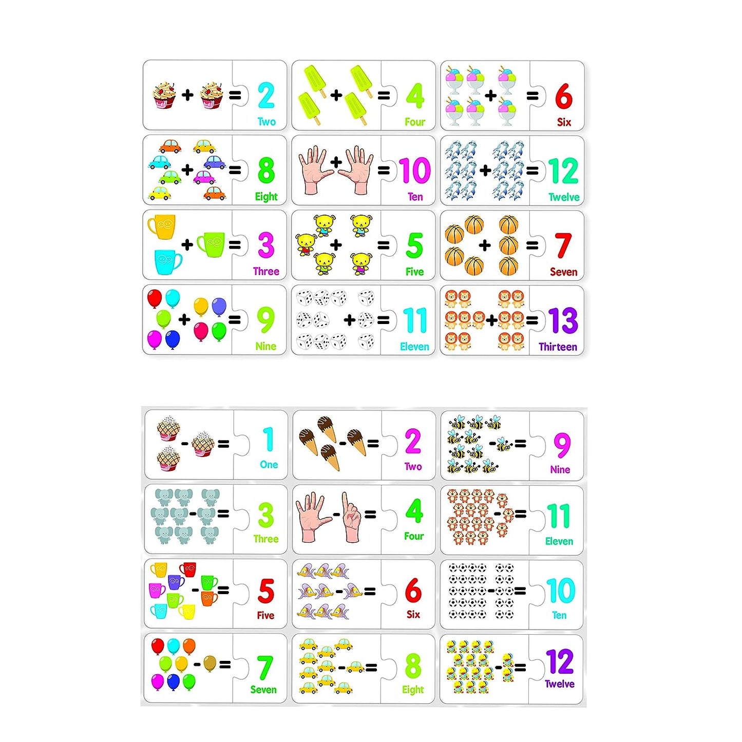 RATNA'S Educational Jigsaw Puzzle Range for Kids (Match The Mathematic)