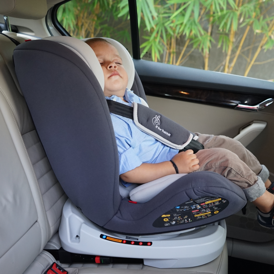 R for Rabbit Jack N Jill Grand ISOFIX Car Seat for kids 0-12 Years Safety Certified, 5-Point Safety Harness, Removable Seat Cover, Adjustable Head Rest