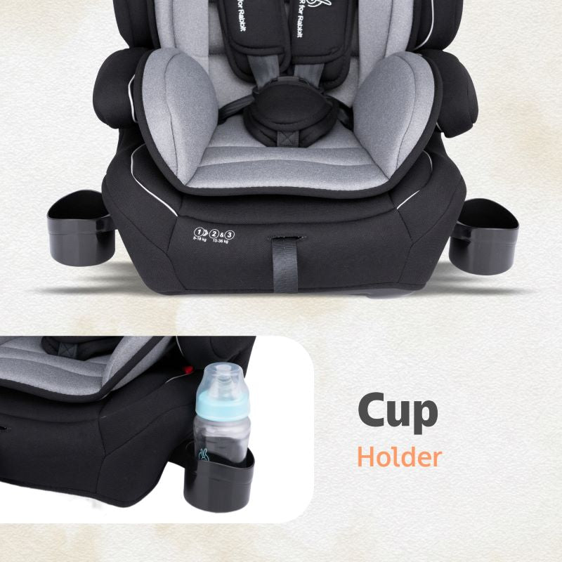 R for Rabbit Jumping Jack Grand Baby Car Seat for 0 to 12 Years