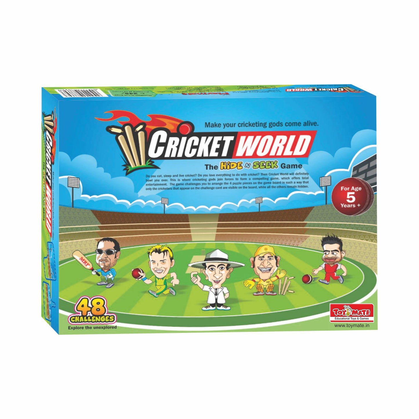 Playmate Hide N Seek Cricket World theme puzzle. Age 5 to 8 Years + (6 Pieces)