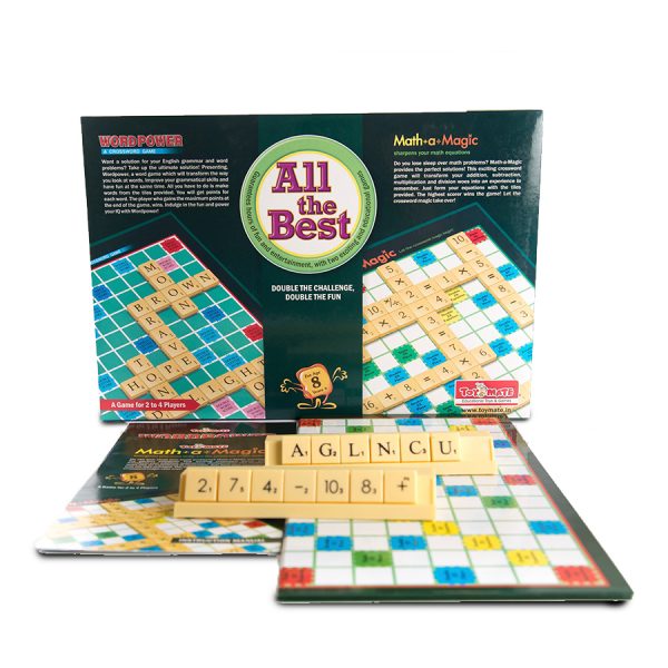 Playmate All the Best Combo WORDPOWER n MATH-A-MAGIC game. Age: 8 Years + / 2-4 Players