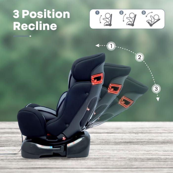 R for Rabbit Jack N Jill Grand Baby Car Seat for 0 to 7 Years, 3 Position Recline, 5-Point Safety Harness, Washable Seat Cushion, Certified Safety
