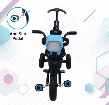 babycute BabyCute Sports Tricycle for Kids| Baby Cycle for 2-5 Years V4 DLX Tricycle (Blue) - MRGTOYS