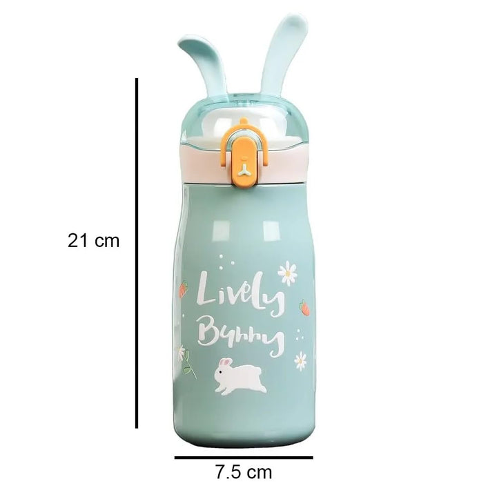 Bunny Ears Stainless Steel Water Bottle for Kids