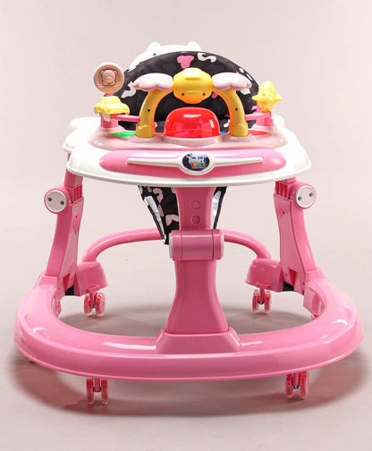 Steelbird Musical Baby Walker with Fun & Learning -Pink