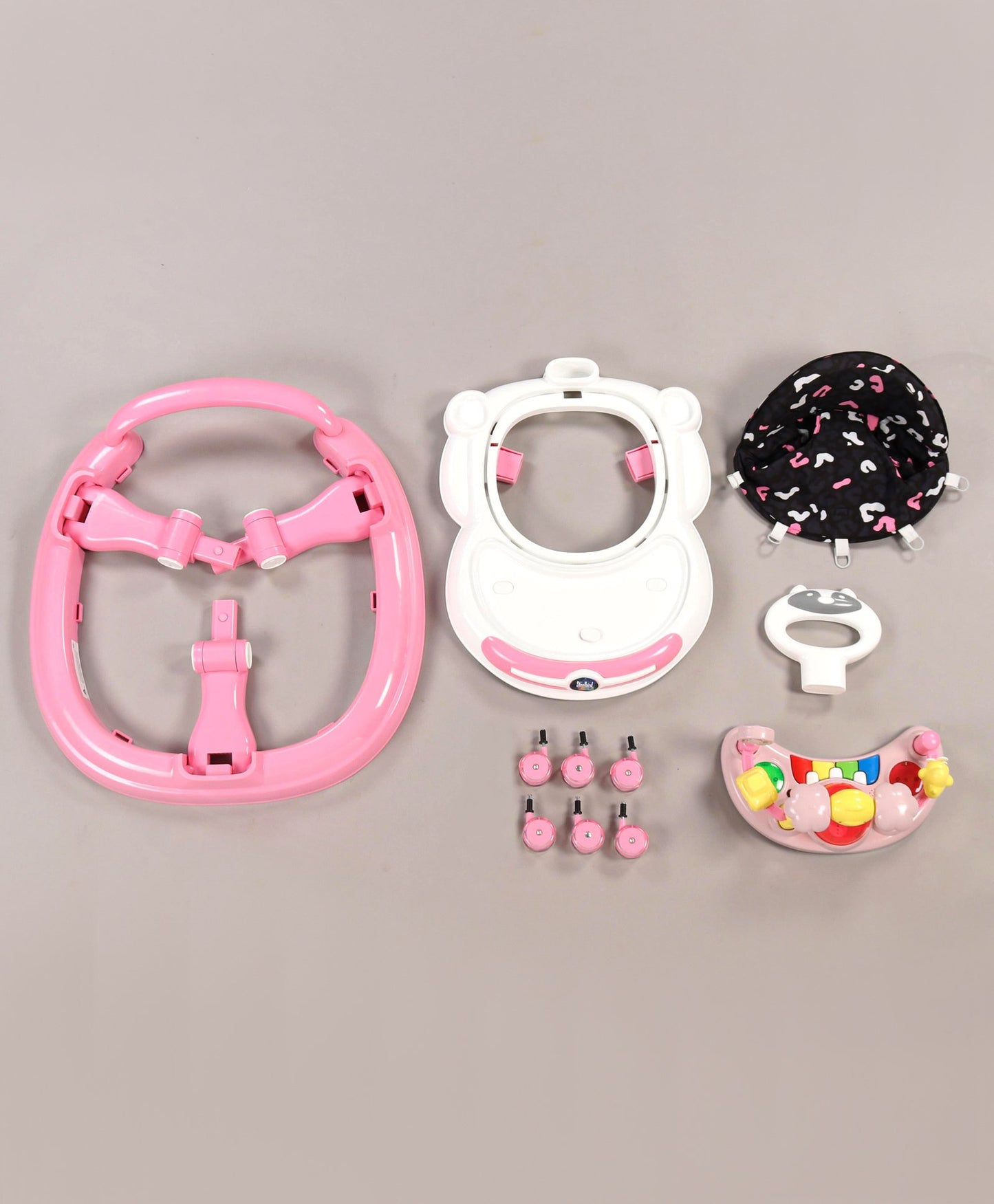 Steelbird Musical Baby Walker with Fun & Learning -Pink
