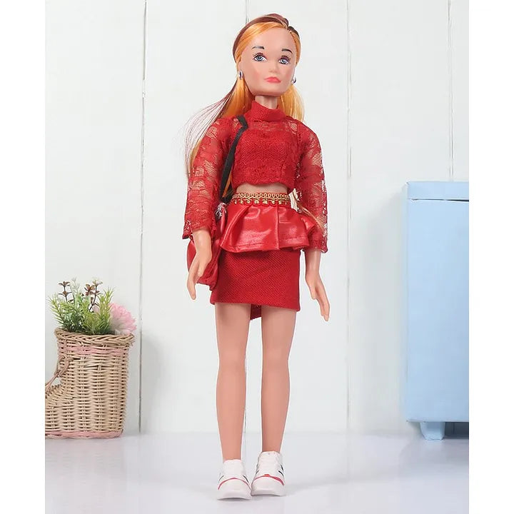 Speedage Katrina Fashion Doll Red - Height 42 cm  (Color May Vary)