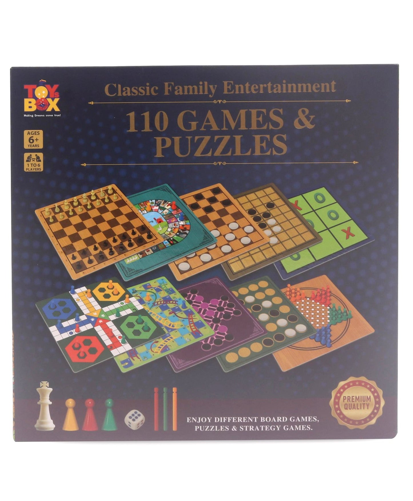 Ratnas 110 Games & Puzzles IQ Games - Multicolour