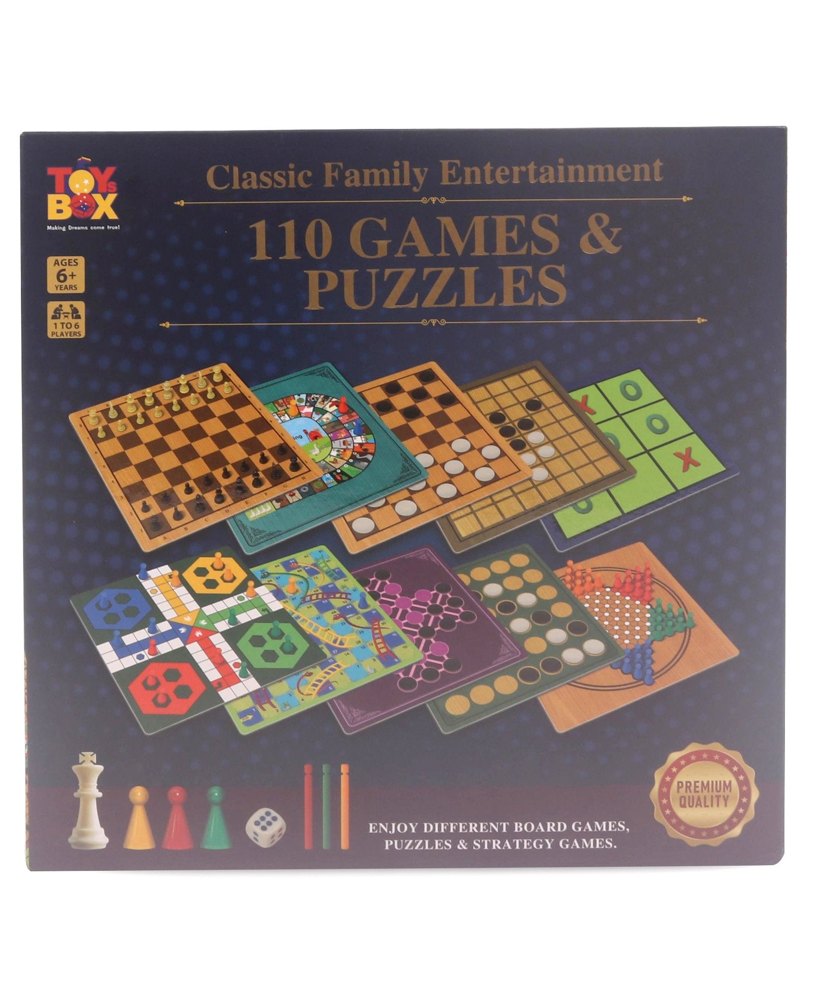 Ratnas 110 Games & Puzzles IQ Games - Multicolour