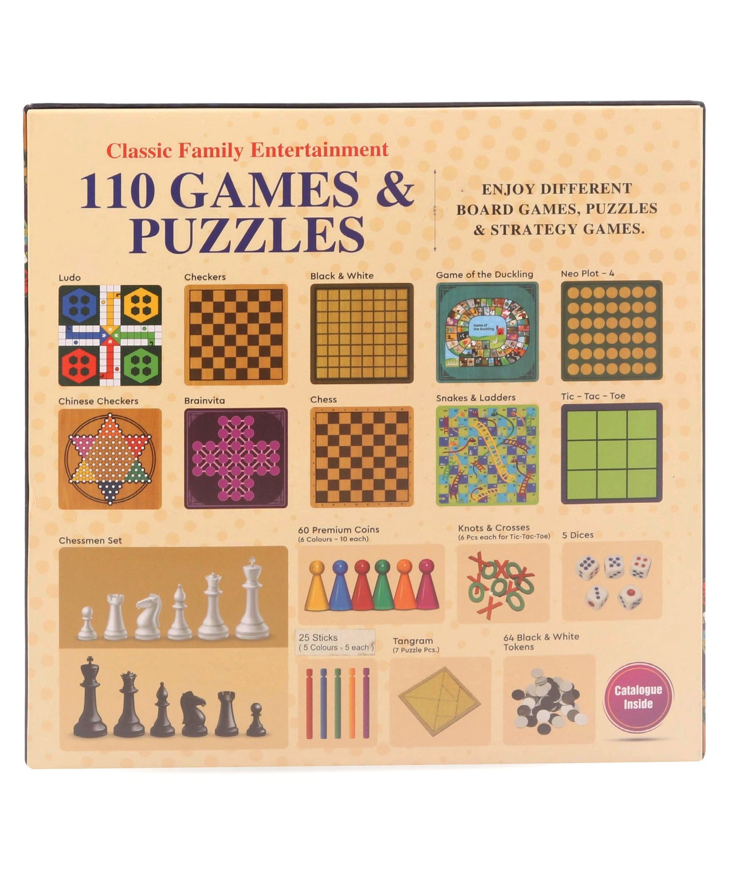 Ratnas 110 Games & Puzzles IQ Games - Multicolour