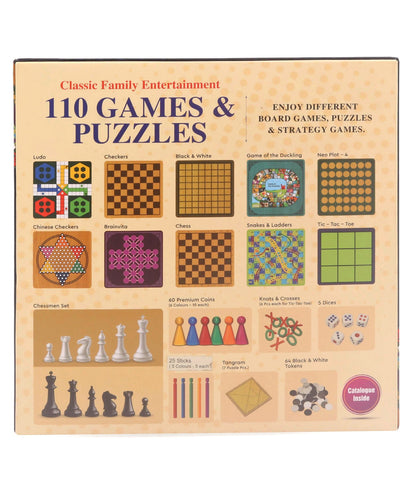 Ratnas 110 Games & Puzzles IQ Games - Multicolour