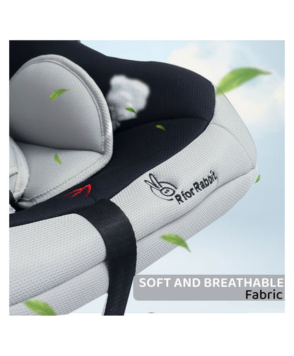 R for Rabbit Baby Gear Cozy Carry Cot-Black Grey(only ahmedabad delivery)