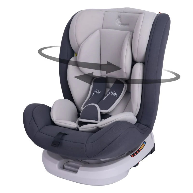 R for Rabbit Jack N Jill Grand ISOFIX Car Seat for kids 0-12 Years Safety Certified, 5-Point Safety Harness, Removable Seat Cover, Adjustable Head Rest