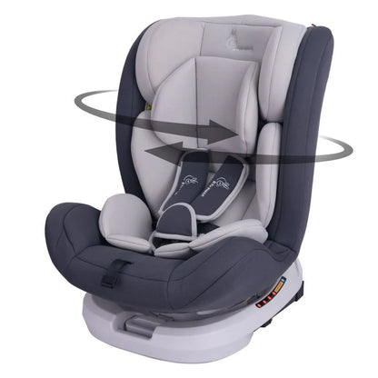 R for Rabbit Jack N Jill Grand ISOFIX Car Seat for kids 0-12 Years Safety Certified, 5-Point Safety Harness, Removable Seat Cover, Adjustable Head Rest