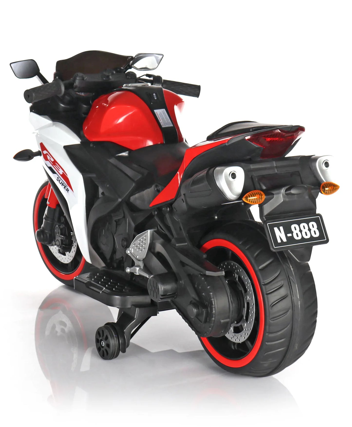 12V Yamaha R3 Kids Battery Operated Ride On Bike with Hand Racing/Foot Brake/Lighting Wheels