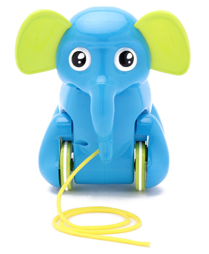 Giggles Alphy The Elephant Pull Along Toy - Blue