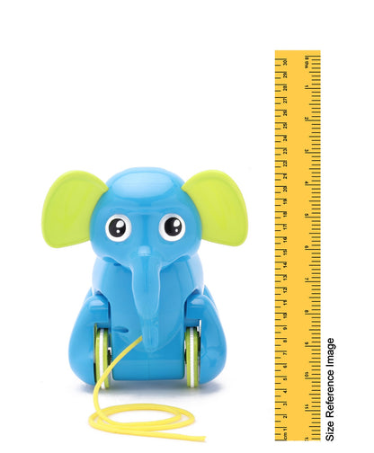 Giggles Alphy The Elephant Pull Along Toy - Blue