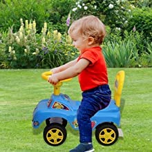 Magic Rider Push-Car Ride-On for Kids with Music 1-3 Years (City Blue) - MRGTOYS