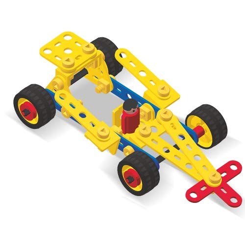 Mechanix Cars-2, Plastic Series, 81 Pieces in The Game, Can Make 7 Different Models, Made in India Game, for 3+ Years of Kids