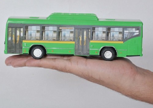 Centy Toys Plastic Pull Back Bus, 1 Pull Back Bus, Assorted Colour - MRGTOYS
