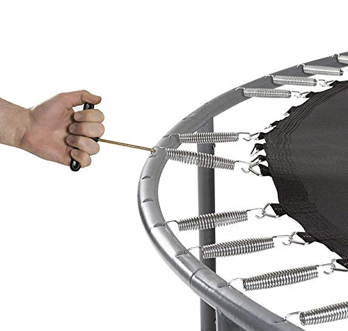 Toy Park Kids Trampoline with Safety Enclosure Powerful Loading Capacity All-in-one Combo Set - Indoor/Outdoor Heavy Duty Frame,Birthday Gifts for Kids