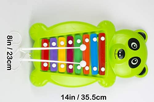 Prime Panda Xylophone 2 in 1 Musical Toy & Pull Along Toy for Kids 2-4 Years with 8 Notes Non Toxic no Batteries (color may very)