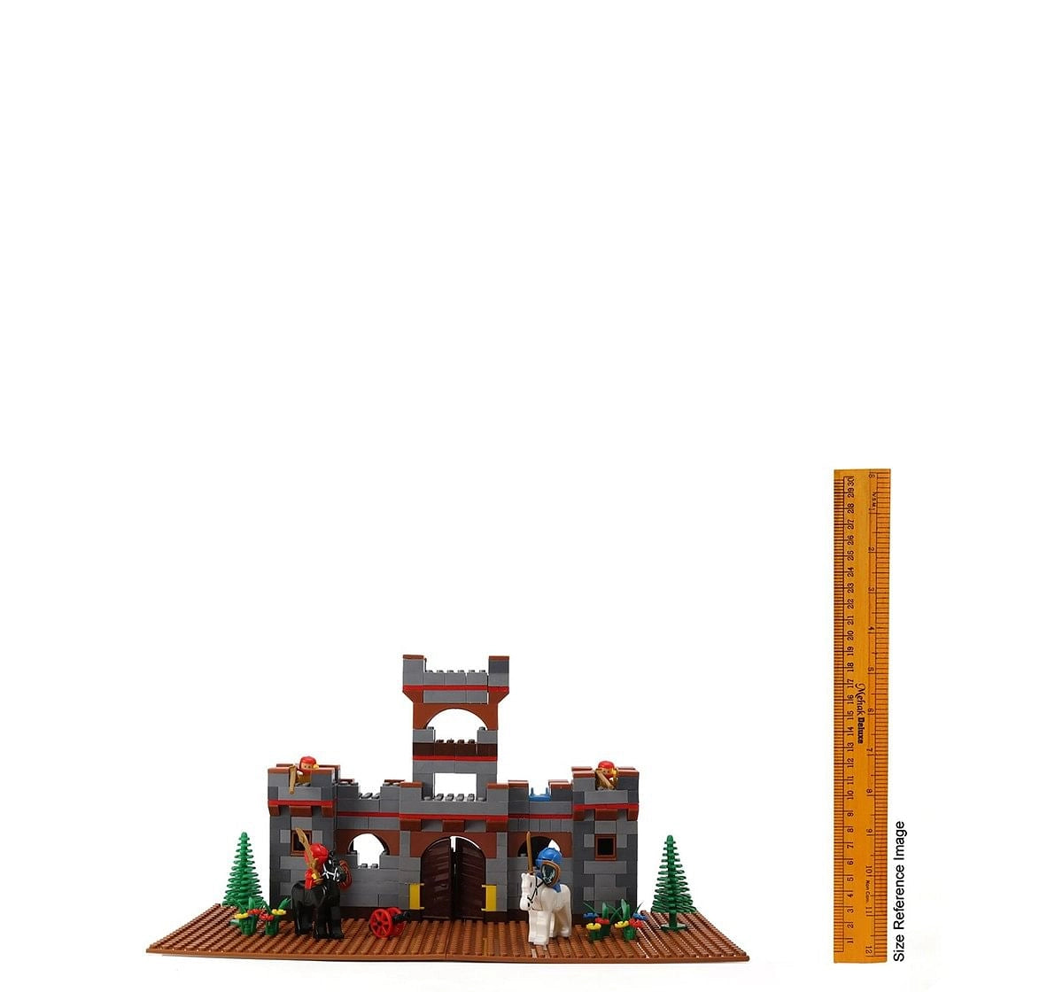 Peacock Castle set with Warriors Smart Block Multicolor set No 2121 Non-toxic and Safe  (Multicolor)