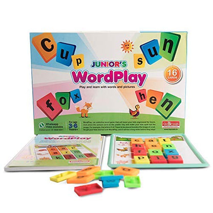 Toymate Wordplay Junior(Spelling N Picture Learning)Colourful Educational Fun Games for 3 Years Kids