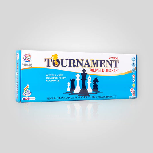 Ratna's Premium Tournament Chess Set 17" x 17" Rollable Matt Board for Mind challengers. Develops Concentration and Attention Span Building
