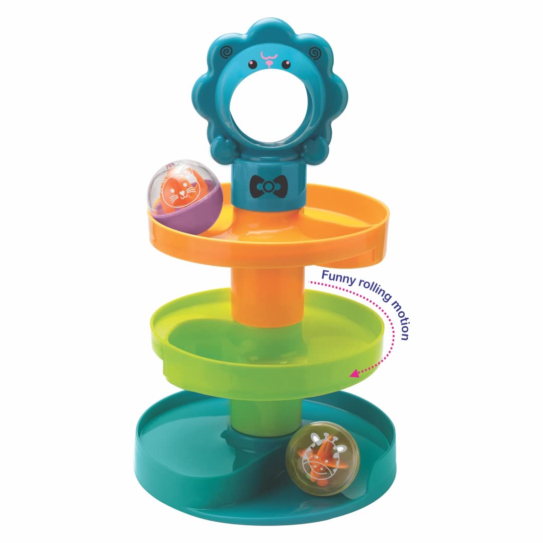 Toymate Baby’s Safari World - 17 pcs Ultimate Toddler Games Gifts Set - Stacking Cups, Nesting, Rolling - Montessori Fine Motor Skills for 1 Year & Above