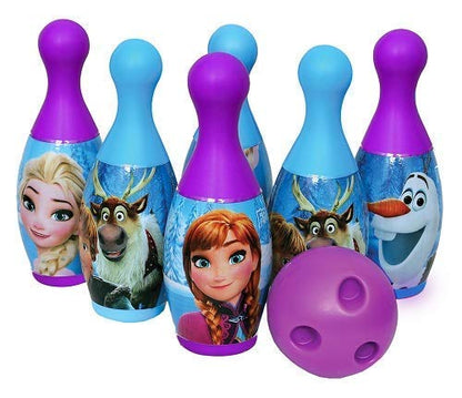 Bowling Game Set for Kids with 6 Pin 1 Ball Sport Toys Gift for Baby Boys Girls Age 3 4 5 6 7 8........12 Years Old. (Frozen Bowling Set)