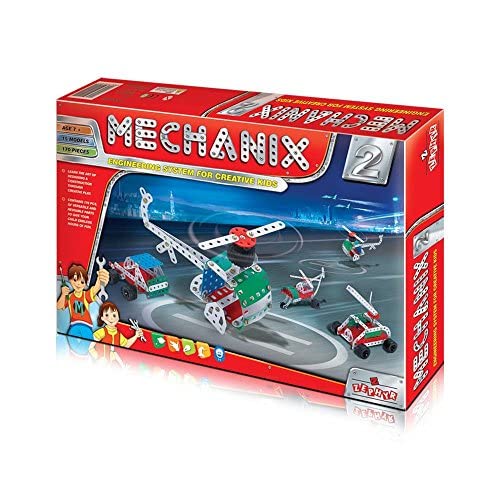 MECHANIX - 2 DIY, Construction toy,Building blocks,Educational toys,for 8+ yrs boys and girls - Multicolor
