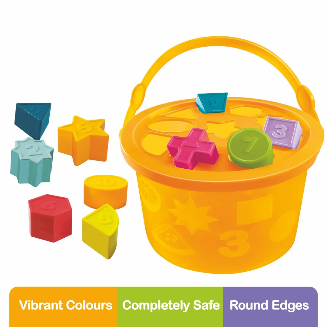 toymate My Shape SORTER Basket- A Pre School Toy with 10 Shapes & Colours- for Age 2 Years & Above.