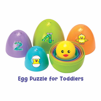 Toymate Find The Chick in Egg Nesting Toy - Helps in Motor Skills & Early Development Montessori Toy Games for Toddlers 1+ Years