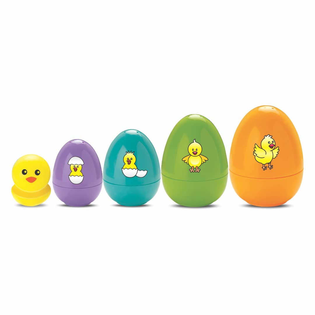 Toymate Find The Chick in Egg Nesting Toy - Helps in Motor Skills & Early Development Montessori Toy Games for Toddlers 1+ Years