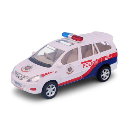 Centy Toys Plastic Pull Back Police Car, Maroon - MRGTOYS
