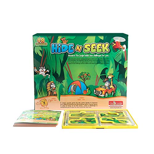 Toymate Hide & Seek Jungle- 48 Challenges- an Award Winning Brain Teasing Puzzle Game for Kids Age 5 Years & Above