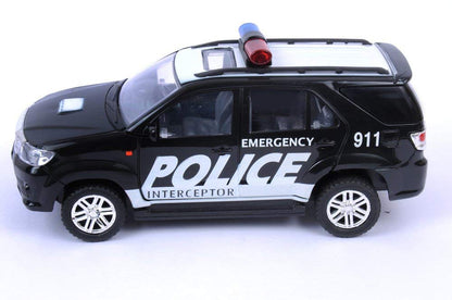Centy Toys Plastic Police Interceptor Fortune Pull Back Car, Number Of Pieces: 1, Black - MRGTOYS