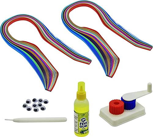 Ekta Paper Quilling Set (200 Strips in 10 Colors)
