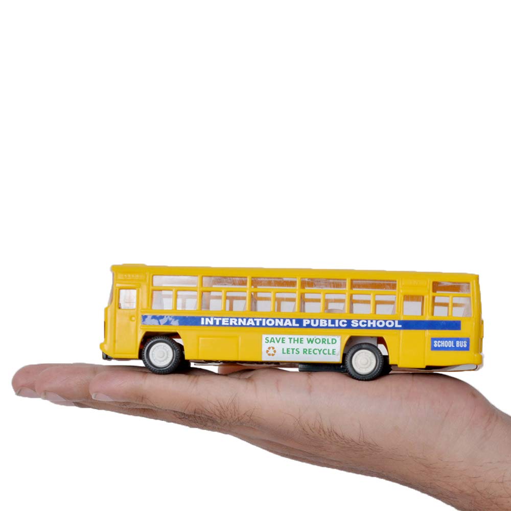 Centy Toys Plastic Pull Back City Bus, 1 Pull Back Bus, multicolor - MRGTOYS