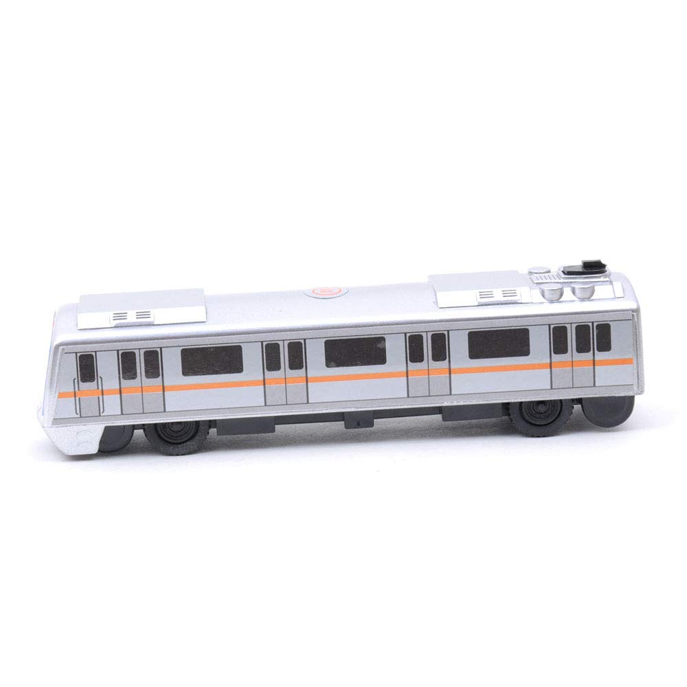 Centy Toys Plastic Pull Back Metro Train, Number Of Pieces: 1, Silver - MRGTOYS
