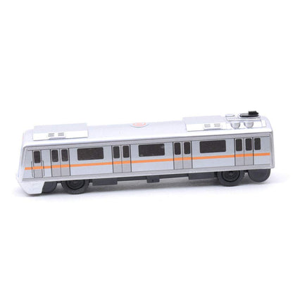 Centy Toys Plastic Pull Back Metro Train, Number Of Pieces: 1, Silver - MRGTOYS