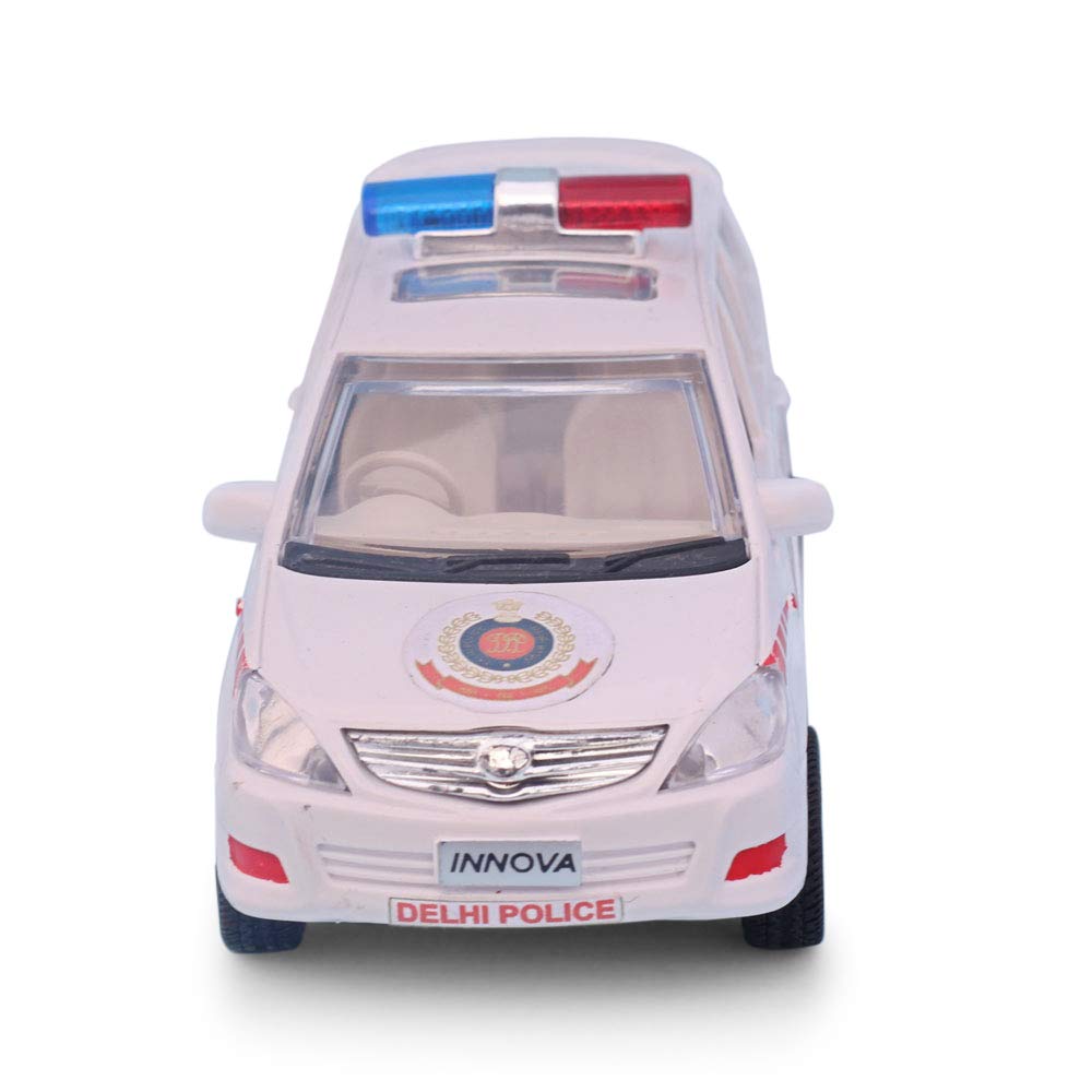 Centy Toys Plastic Pull Back Police Car, Maroon - MRGTOYS