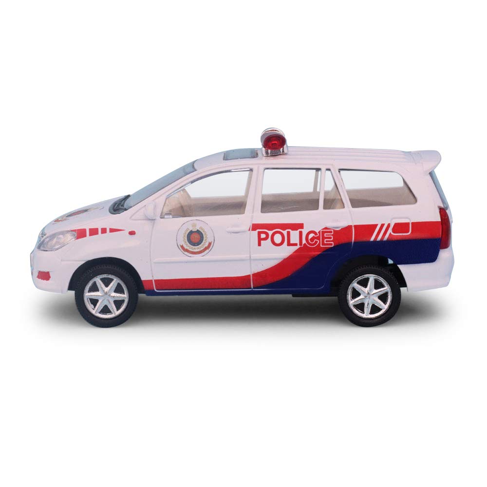 Centy Toys Plastic Pull Back Police Car, Maroon - MRGTOYS